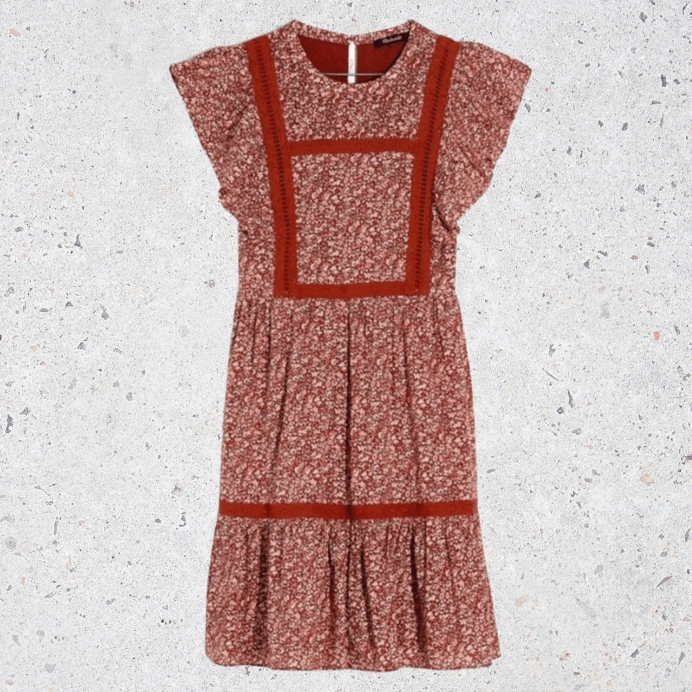 Madewell Floral Rust Dress